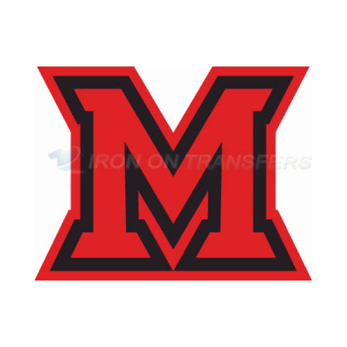 Miami Ohio Redhawks Logo T-shirts Iron On Transfers N5049 - Click Image to Close